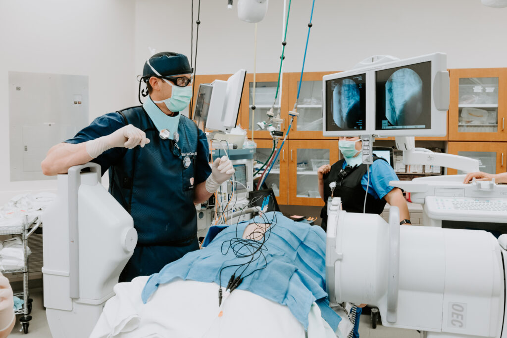 Dr.BrianMcClure-Pain-Management-Specialist-performs-radiofrequency-rhizotomy