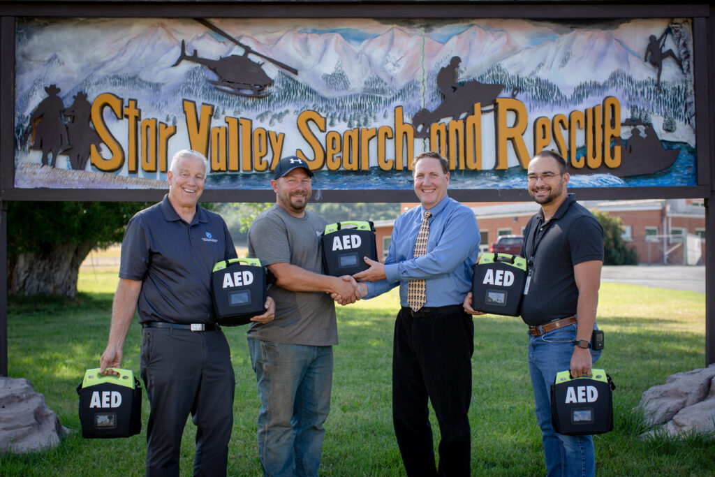 Star Valley Health Charitable Foudation Donates AEDs to Search and Rescue