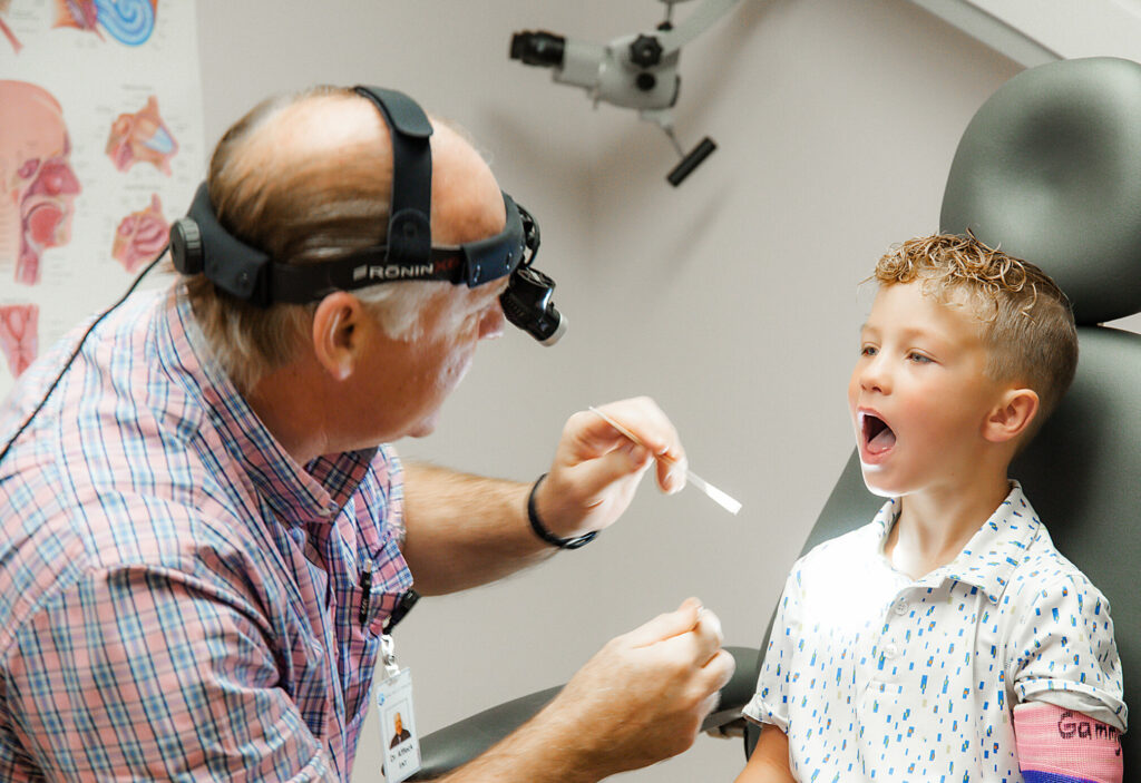 ENT-exam-by-Dr.Affleck-with-child